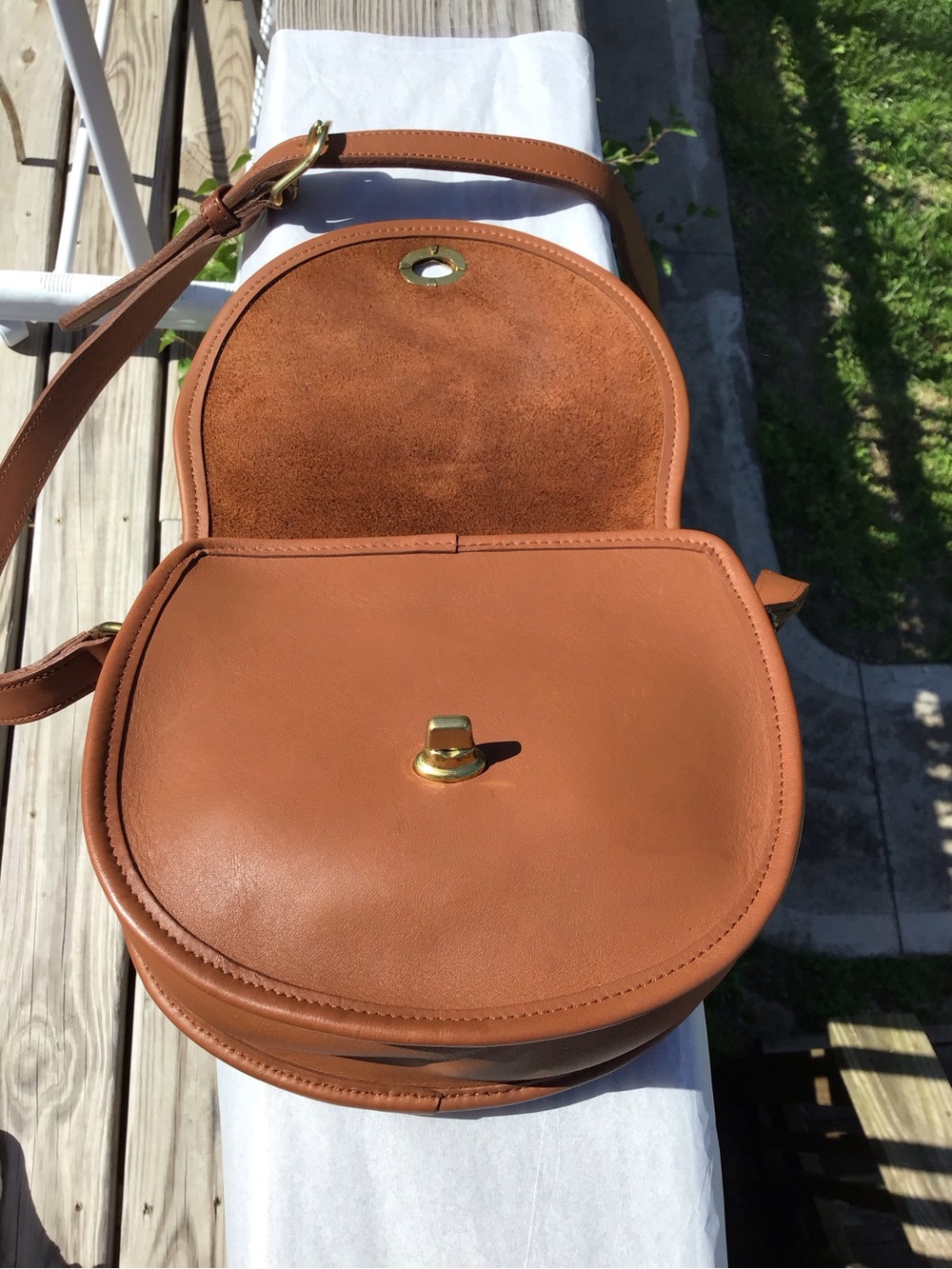 Vintage Coach British Tan Watson Crossbody Bag 9981 - Picture 15 of 15